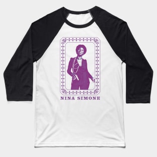 Nina Simone - Vintage Baseball T-Shirt